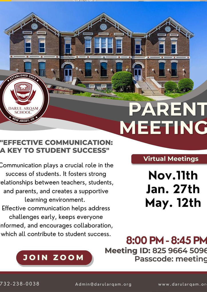 Parents Meeting 2025- 2026