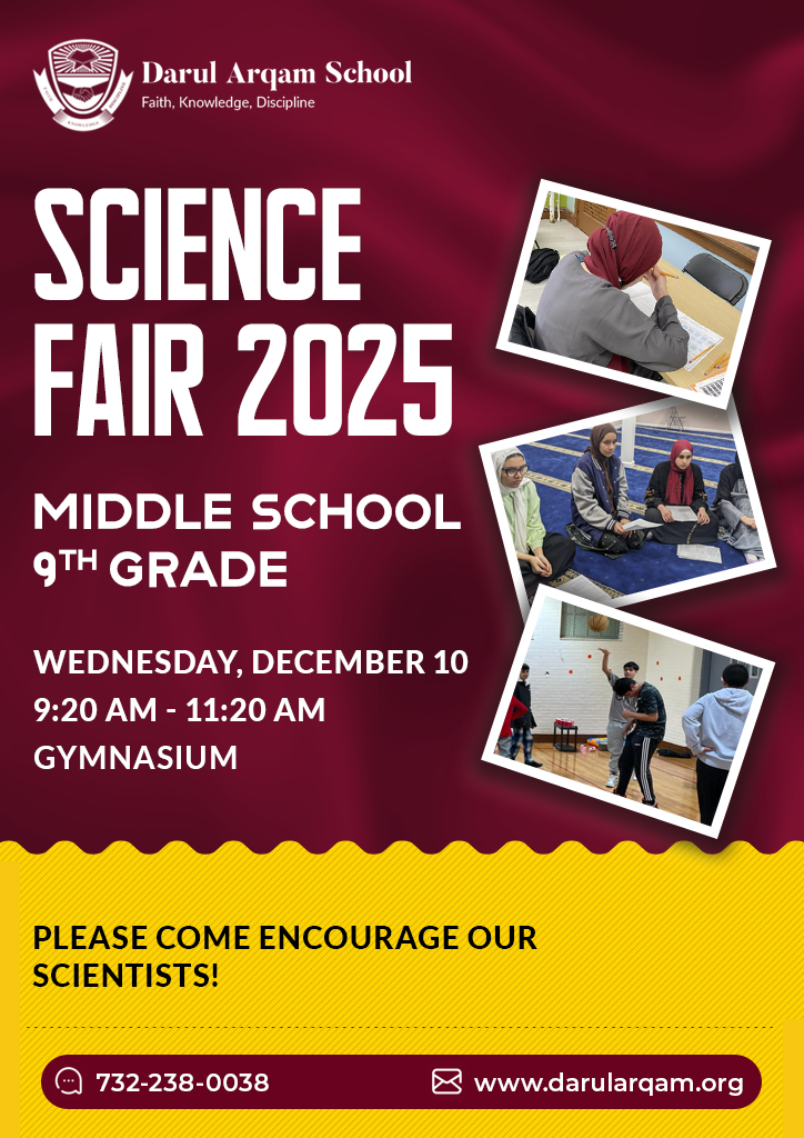 SCIENCE FAIR 2025 MIDDLE SCHOOL 9TH GRADE