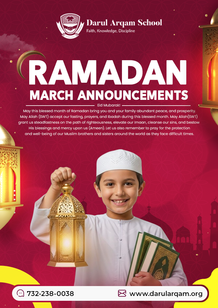 Ramadan March Announcements